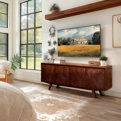 Harmony Wood TV Stand - - TV Stand