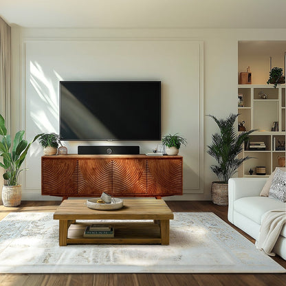 Harmony Wood TV Stand - - TV Stand