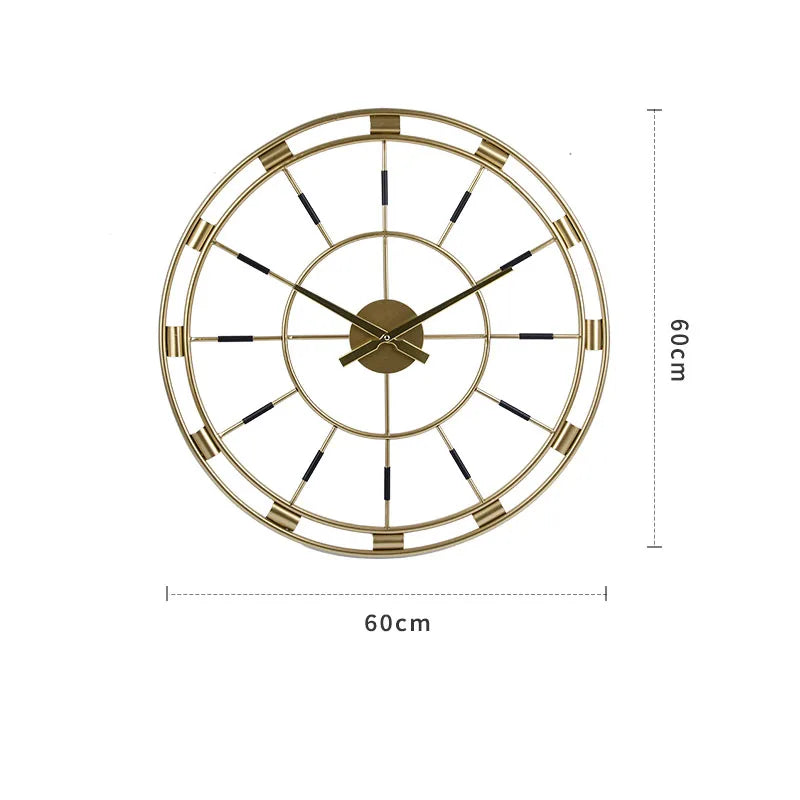 60cm Hanging Metal Wall Clock