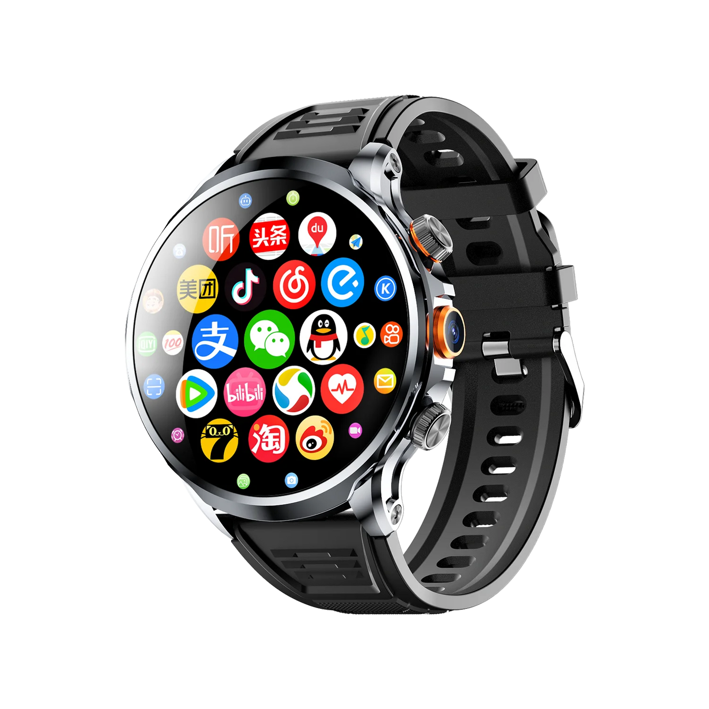 4G Android Smart Watch 3+32GB-black H18