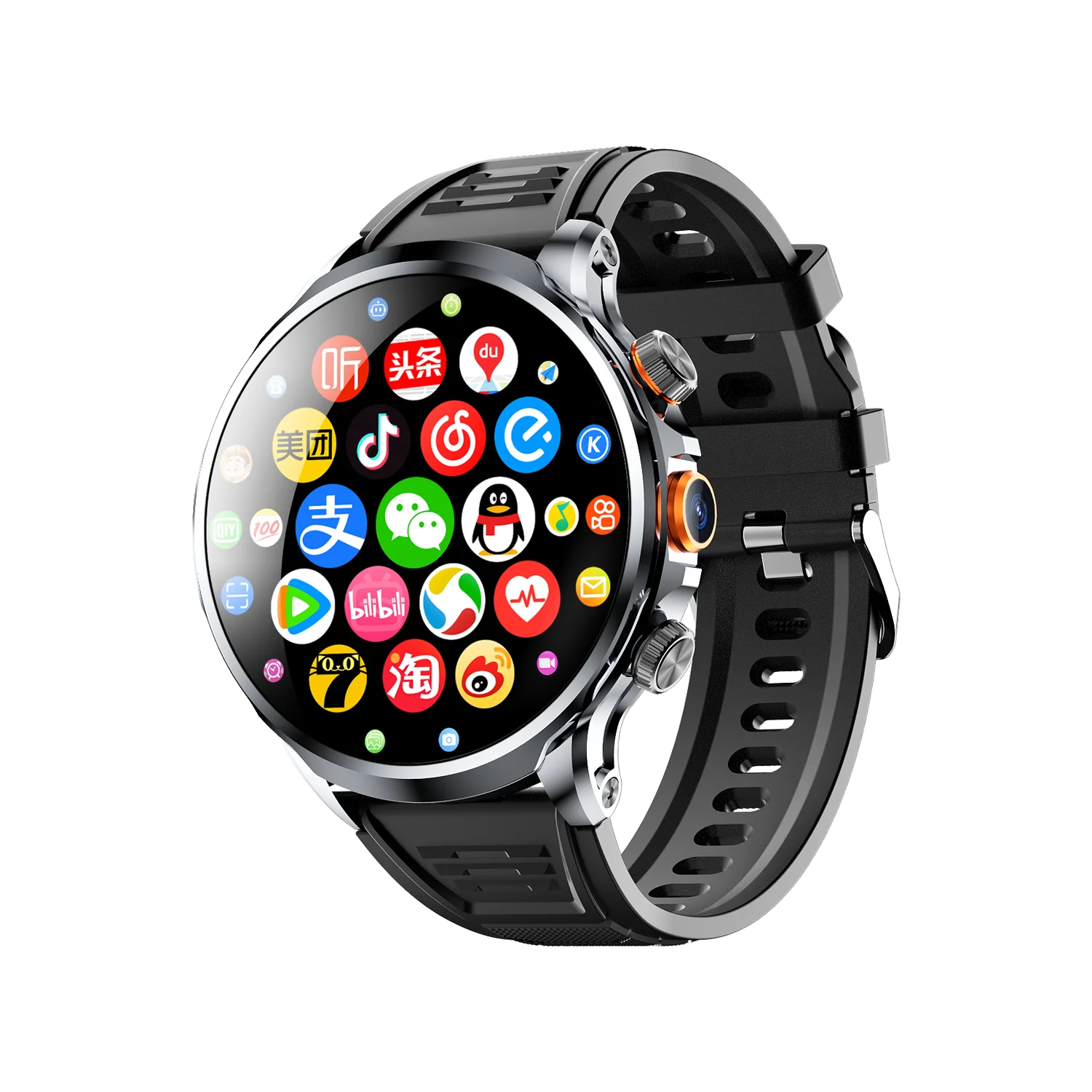 4G Android Smart Watch 3+32GB-black H18