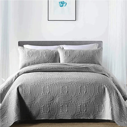 Organic Quilt Bedspread Grey adult