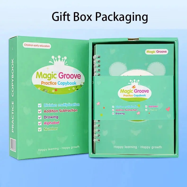 Magic Early Education Writing Practice Reusable Practice Book - Kia Day Design