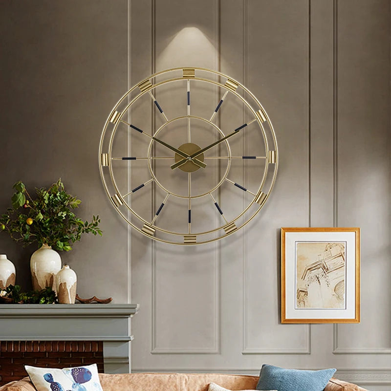 60cm Hanging Metal Wall Clock