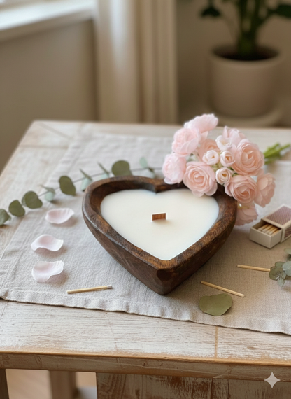 Endless Love Wooden Candle for Romantic Ambiance - - candles