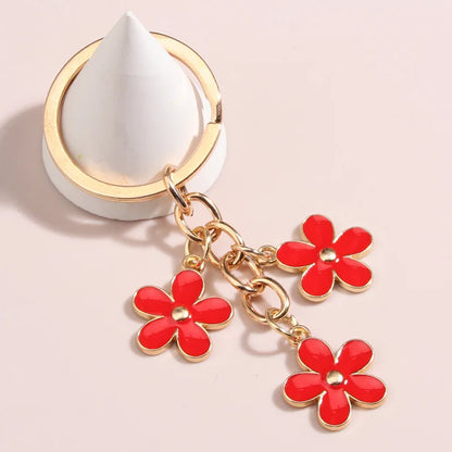 Enamel Keychain Sakura Flower Key Ring Kia Day Design