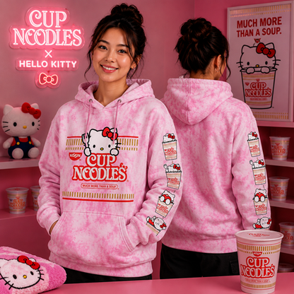 HELLO KITTY CUP NOODLES HOODIE - - Hoodies