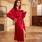 Solid Color Satin Long Robes Kia Day Design