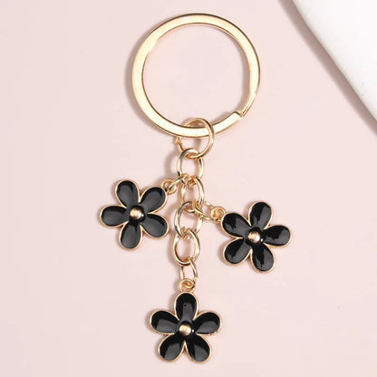 Enamel Keychain Sakura Flower Key Ring Kia Day Design