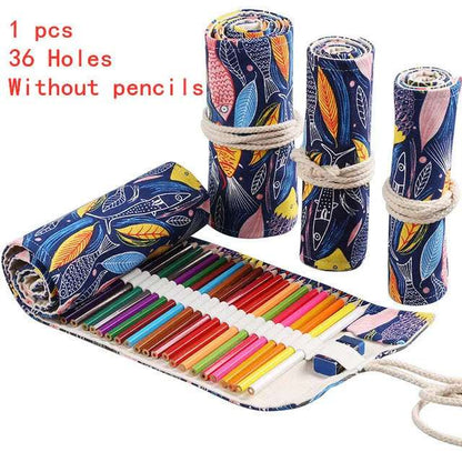 12-24-36-48-72 Hole Pencil Organizer C-36 Holes Kids Multicolor