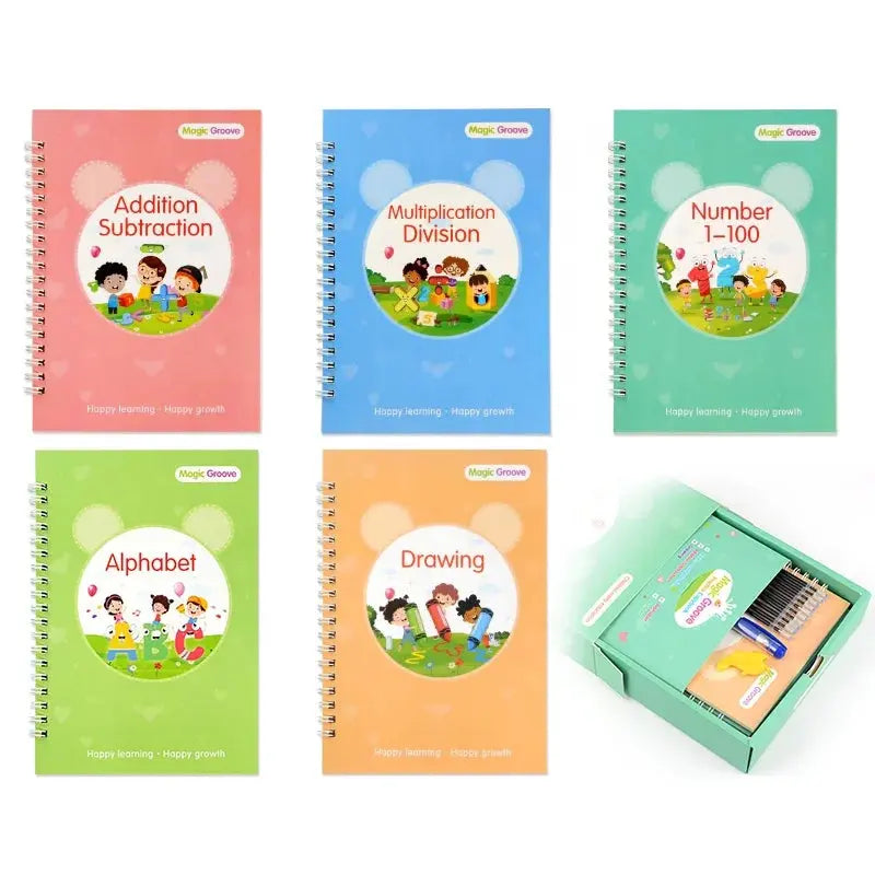 Magic Early Education Writing Practice Reusable Practice Book - Kia Day Design