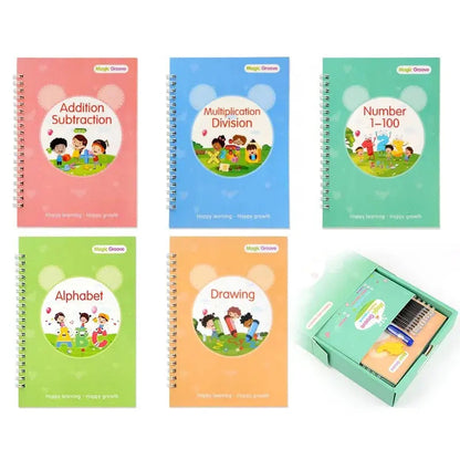 Magic Early Education Writing Practice Reusable Practice Book - Kia Day Design