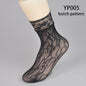 Black Socks Soft Lace Short Ankle Socks Fishnet Stocking Kia Day Design