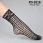 Black Socks Soft Lace Short Ankle Socks Fishnet Stocking Kia Day Design