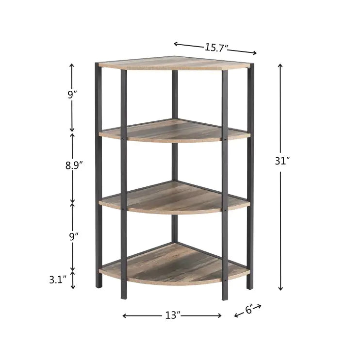 4-Tier Corner Shelf Multipurpose Stand - Kia Day Design