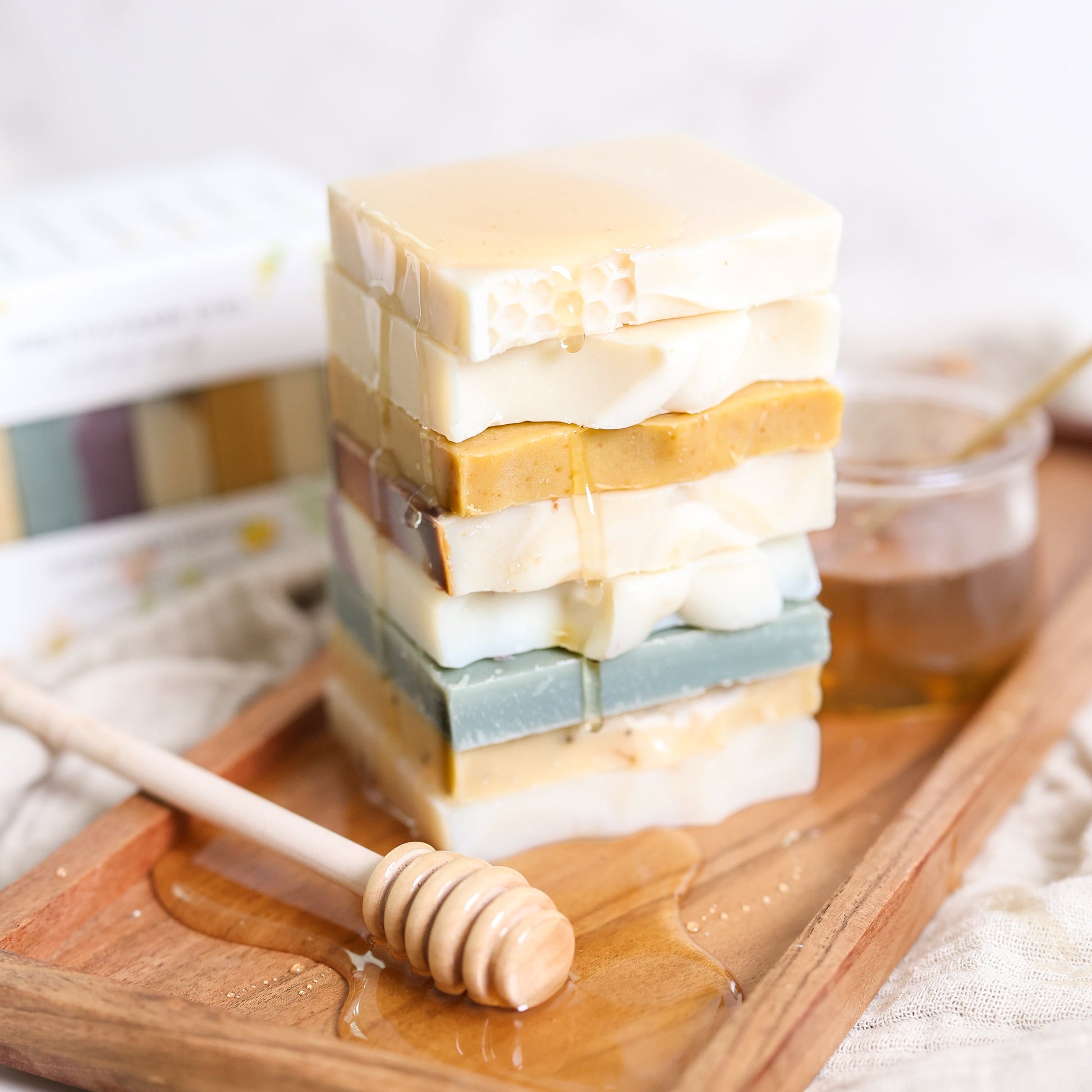 Honeycomb Harvest Goat Milk & Tallow Soap Sampler - - soap
