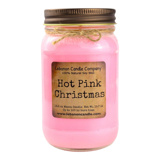 Hot Pink Christmas Candle - - Candles & Melts