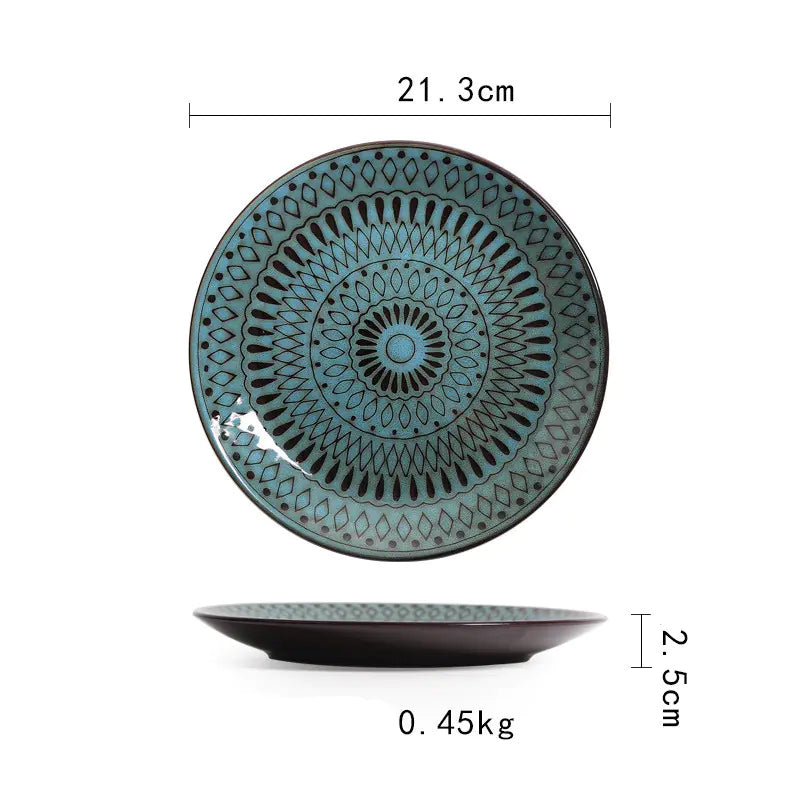 Retro Ceramic Tableware Set - - dinner set