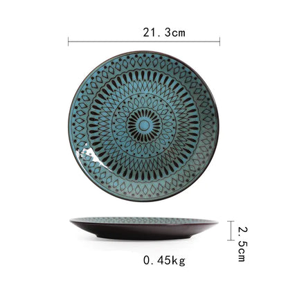 Retro Ceramic Tableware Set - - dinner set