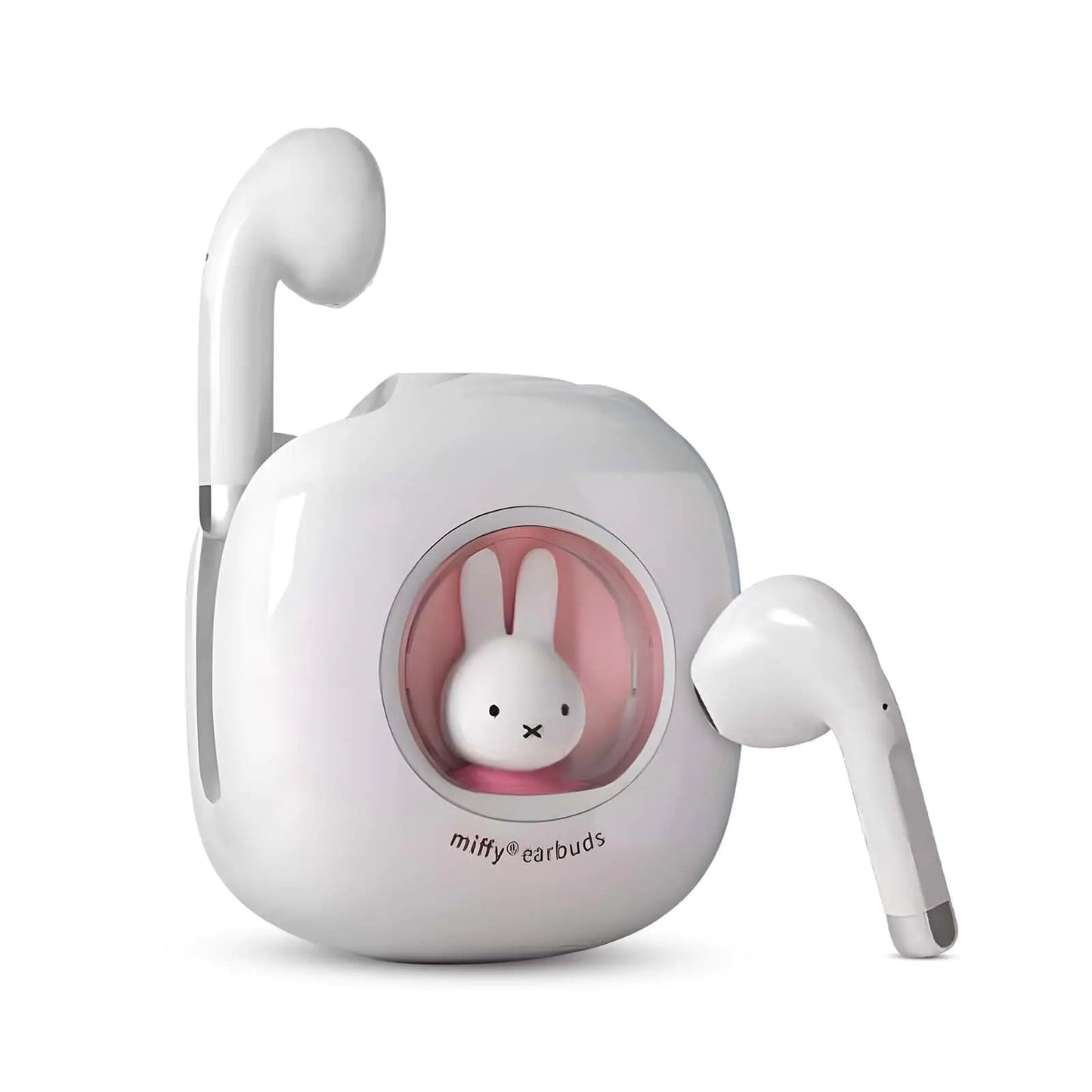 MIPOW x Miffy 2025 New TD17 Bluetooth Wireless Earbuds Cute Wired Ear Buds Headphones IPX5 Waterproof (Pink) Kia Day Design