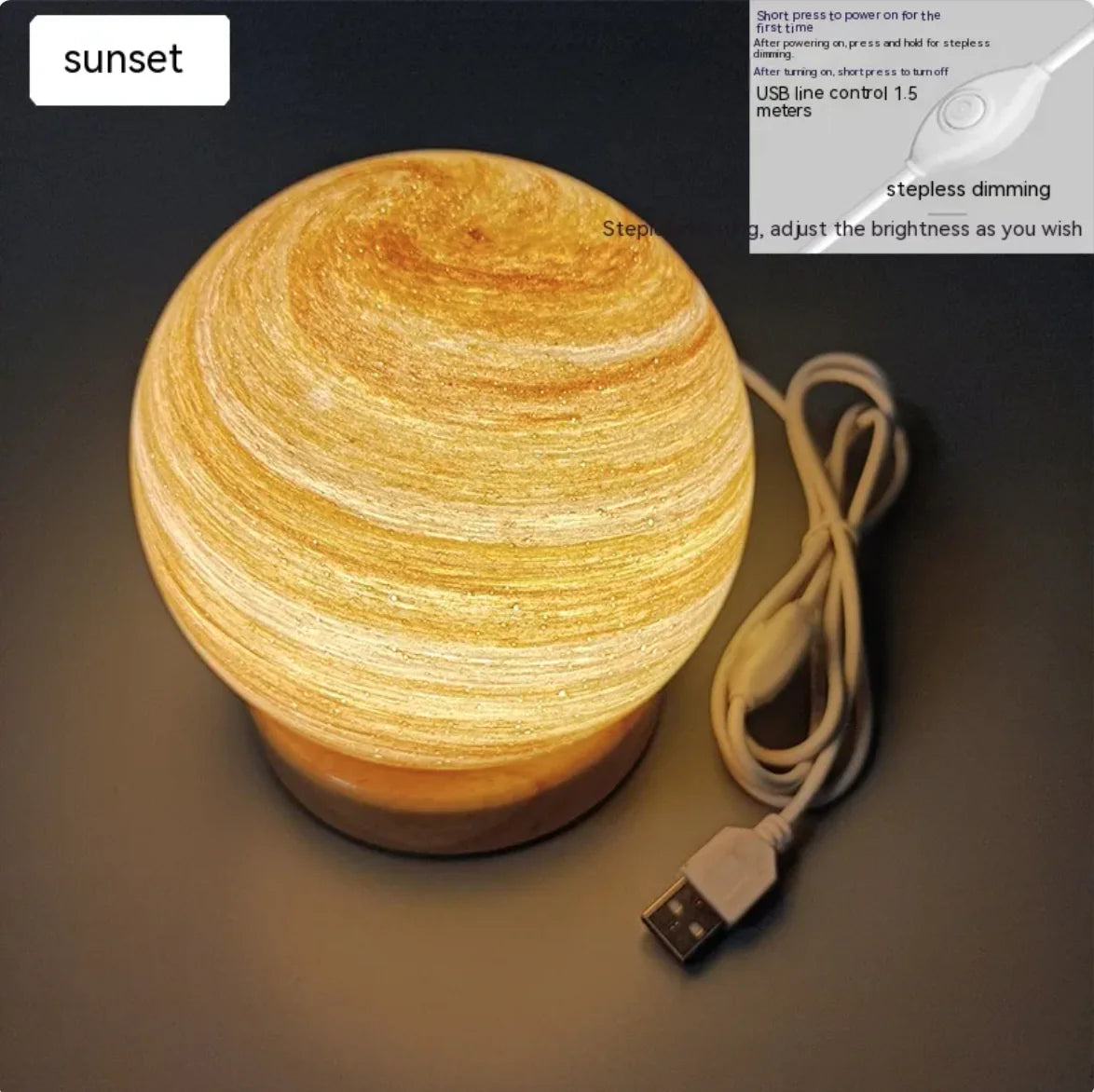 Lantern Sunset Table Lamp - Rainbow Atmosphere Night Light - Kia Day Design