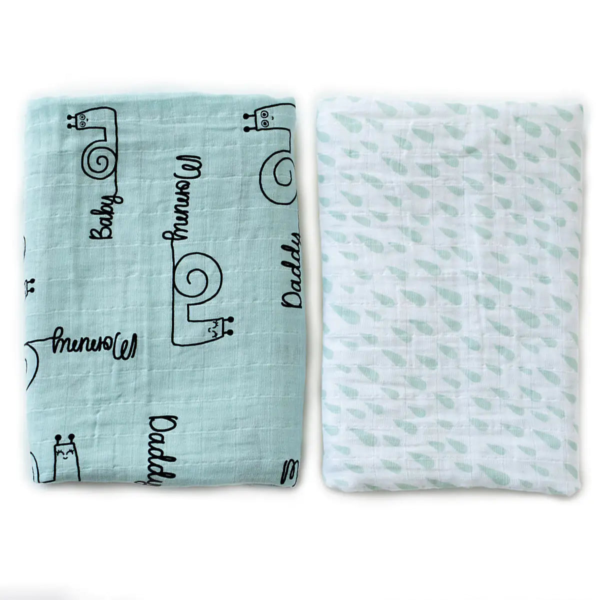 Milk&Moo Set of  2 Sangaloz Baby Muslin Swaddle Blanket