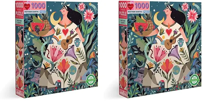 Pack of 2 Piece and Love Mother Earth 1000 Piece Square Adult Jigsaw Puzzles - - puzzle