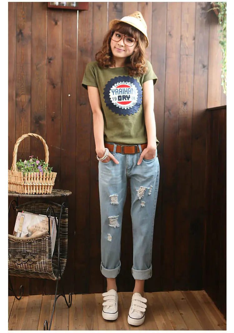 Harem Pants, Cropped Pants, Ripped Jeans - Kia Day Design