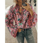 Printed Loose Blouse Tops