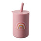 Baby Feeding Straw Cup dark pink