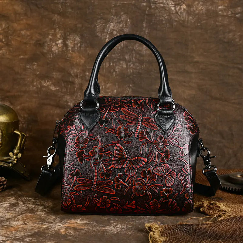 Fashionable Genuine Leather Handbag for Women Kia Day Design