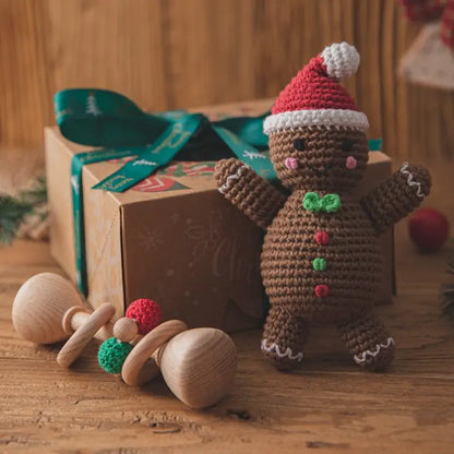 Baby Christmas Rattles Toys Ginger Bread Man