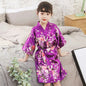 Imitation Silk Cardigan Bathrobe