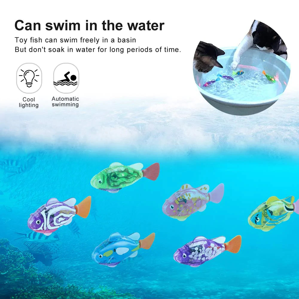 Electronic Fish Swimming Cat Toy - Kia Day Design