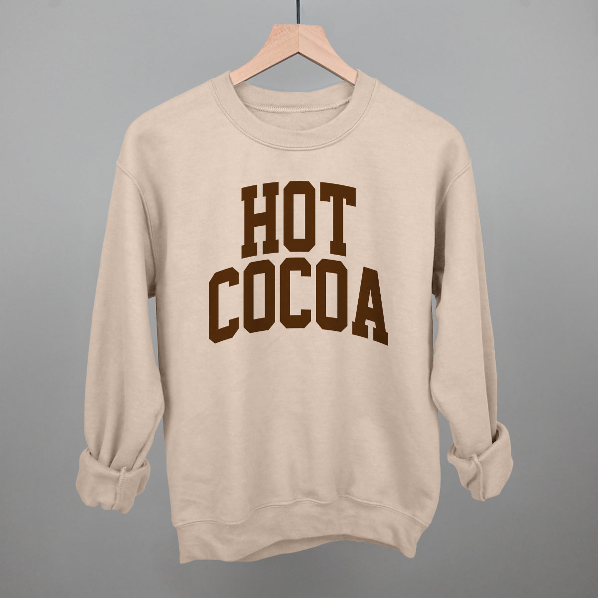 Hot Cocoa Arch - Sweatshirt Sandstone - POD - Apparel