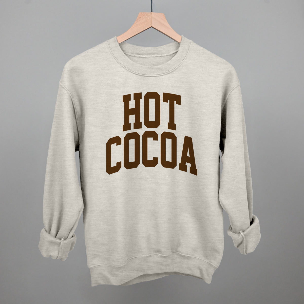 Hot Cocoa Arch - Sweatshirt Oatmeal - POD - Apparel