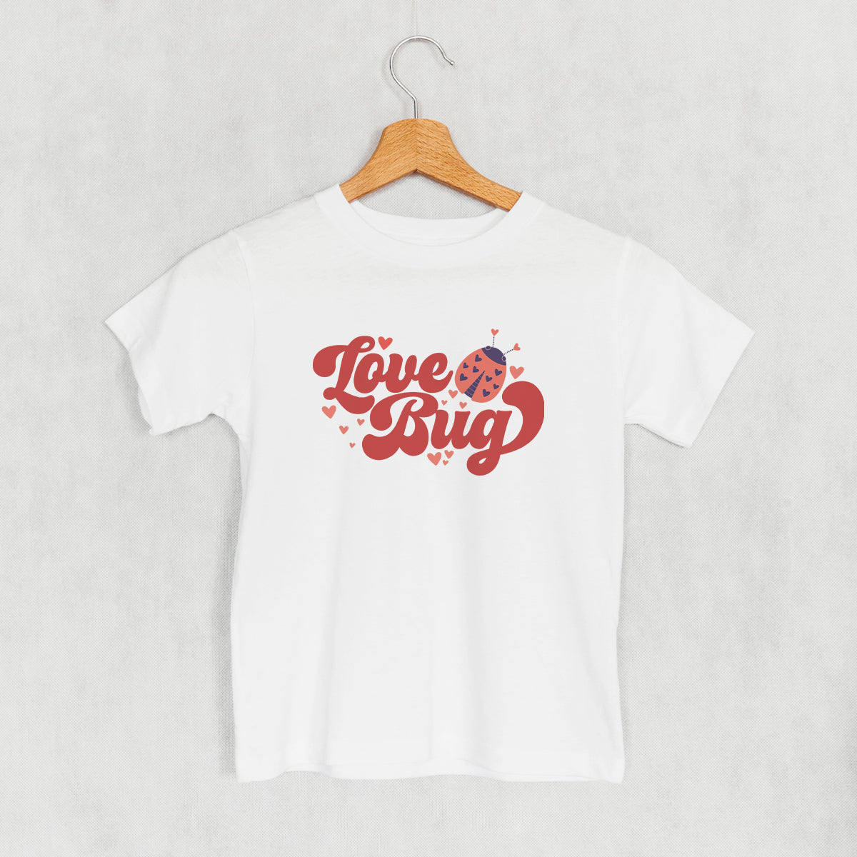 Love Bug Ladybug (Kids) - White - POD - Apparel
