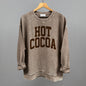 Hot Cocoa Arch - Oversized Corded Crew Pine Bark - POD - Apparel
