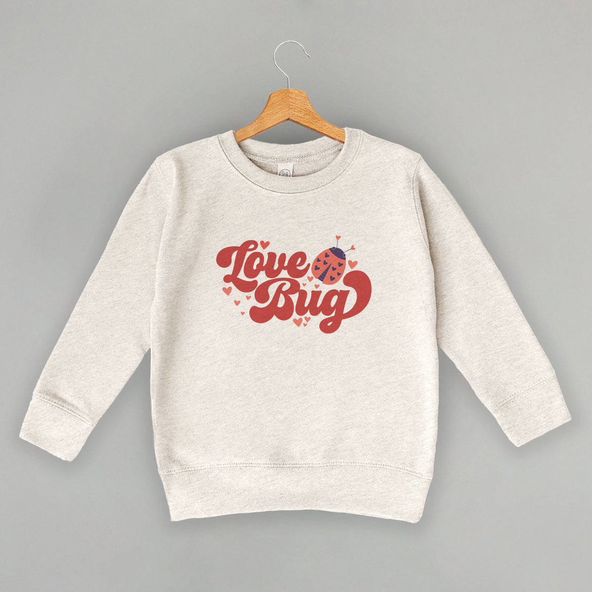 Love Bug Ladybug (Kids) - Natural Heather - POD - Apparel