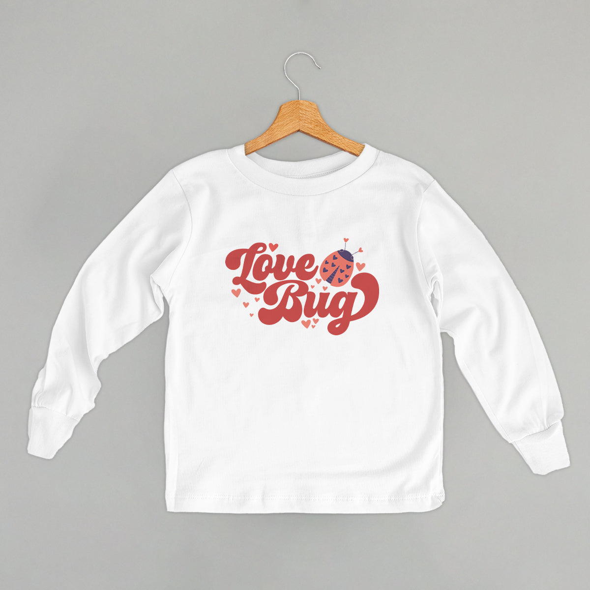 Love Bug Ladybug (Kids) - White - POD - Apparel