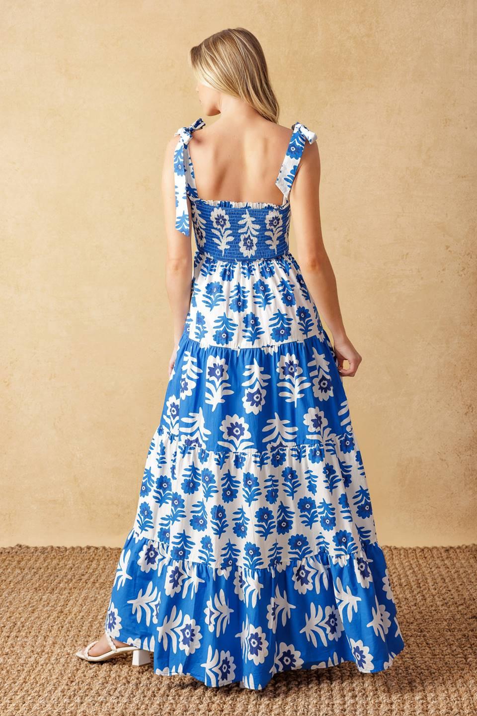GLAMOUR IN MOTION WOVEN MAXI DRESS - - DRESSES
