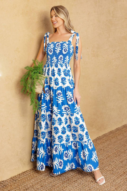 GLAMOUR IN MOTION WOVEN MAXI DRESS - - DRESSES