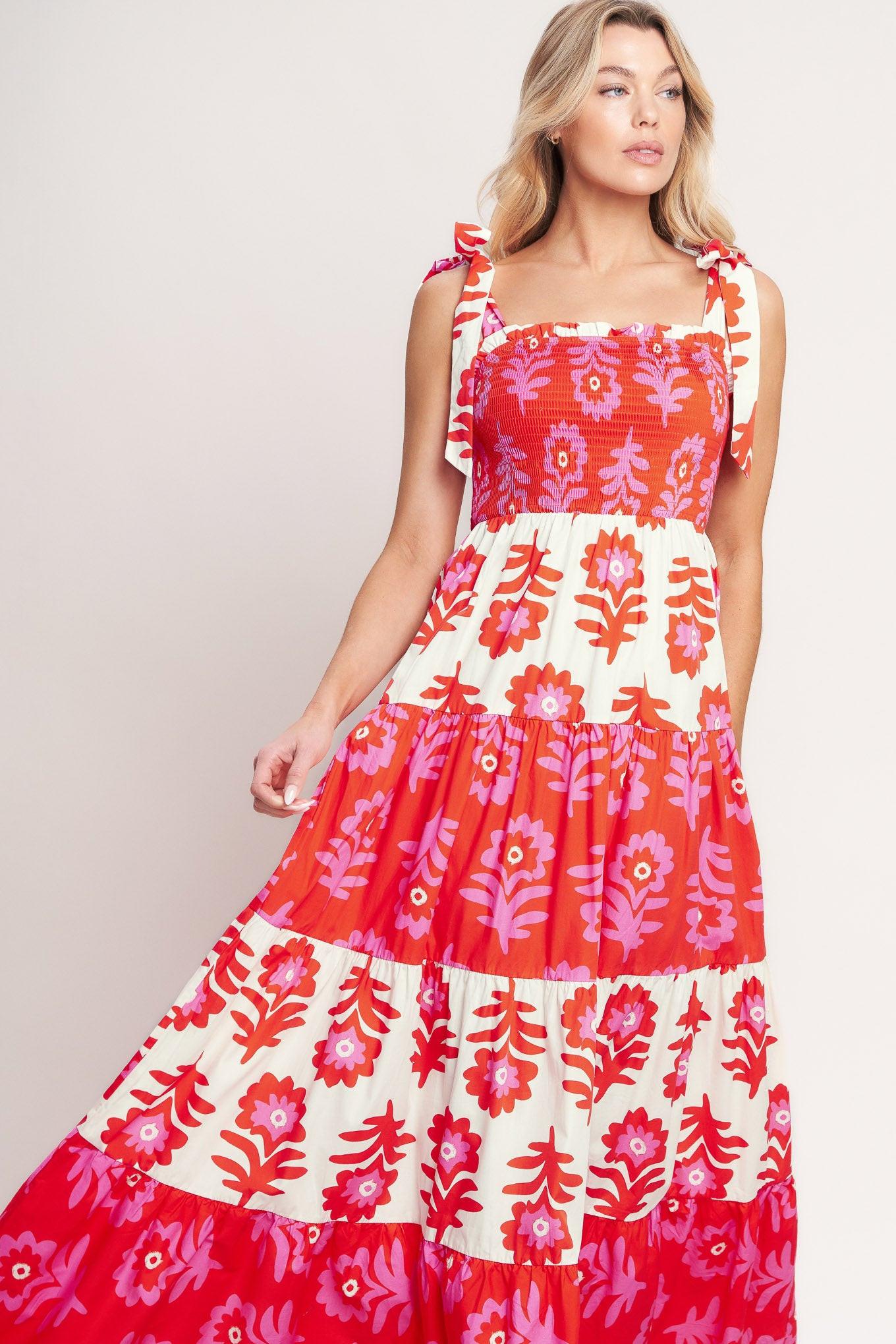GLAMOUR IN MOTION WOVEN MAXI DRESS - - DRESSES