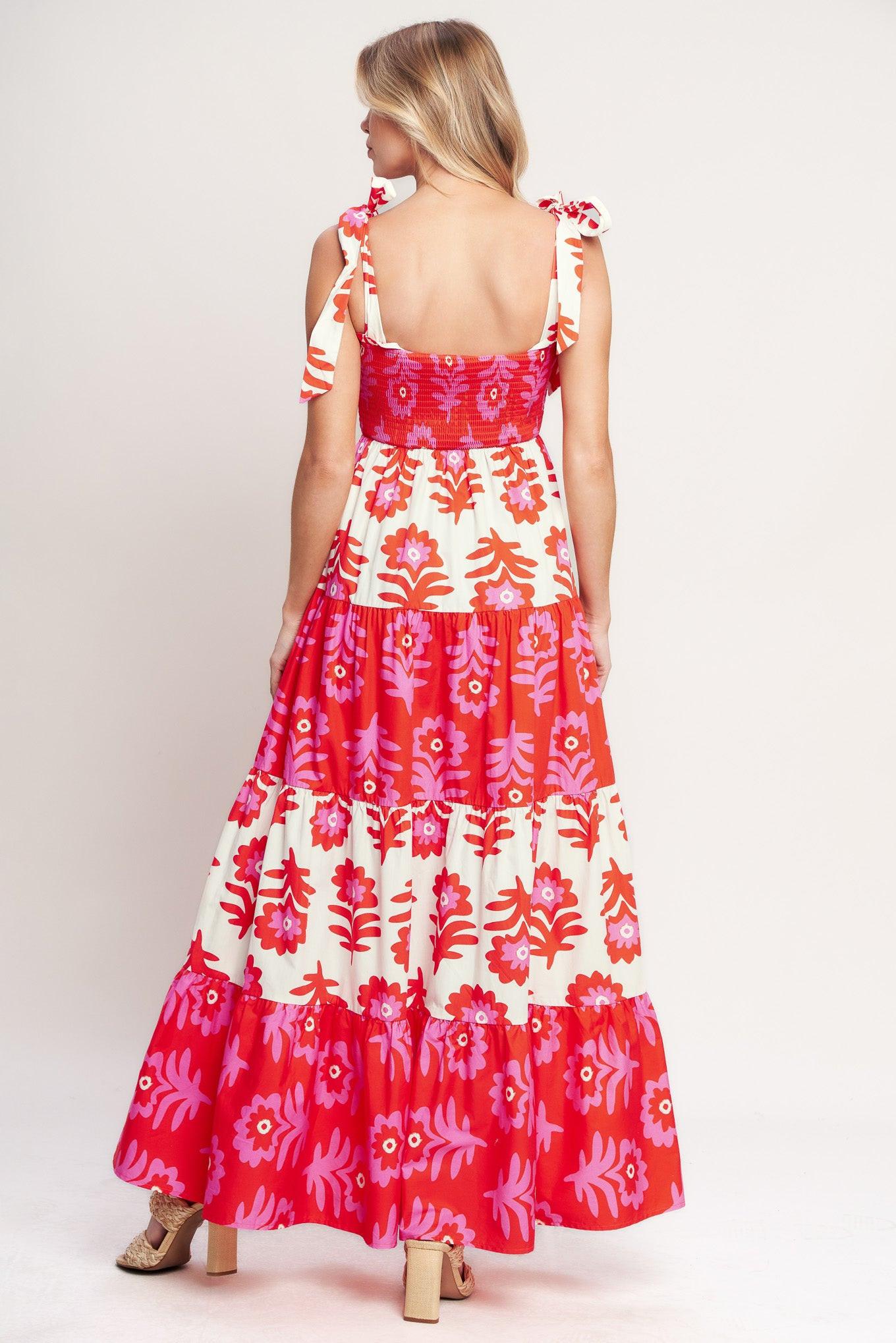 GLAMOUR IN MOTION WOVEN MAXI DRESS - - DRESSES