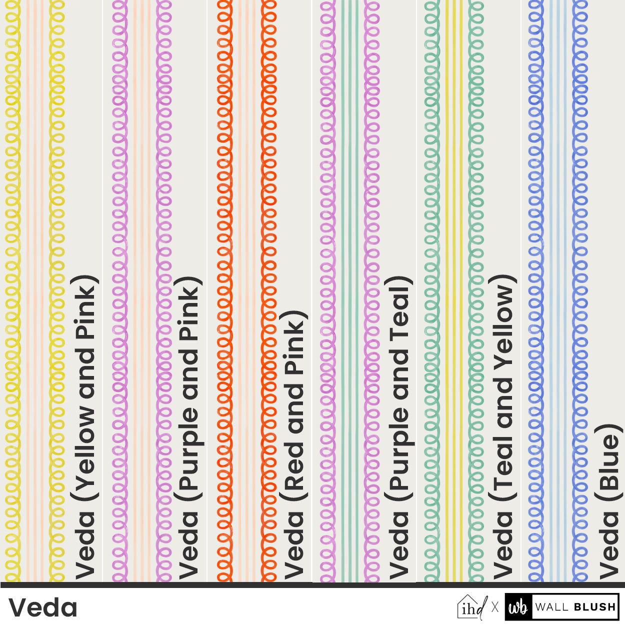 Veda (Teal and Yellow) Wallpaper - - Wallpaper