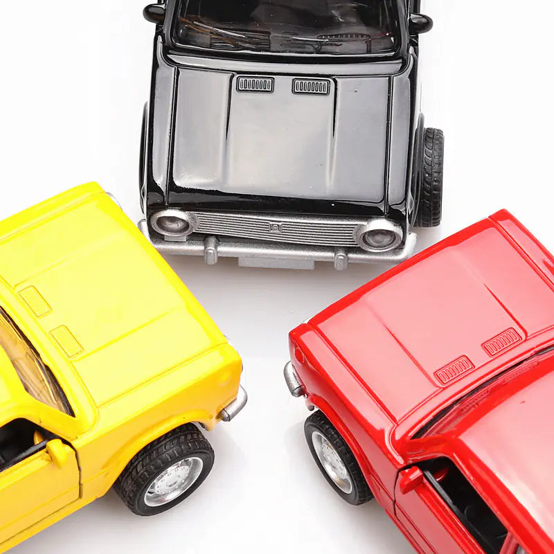 Boxed Alloy Toy Car Model - Classic Lada Car Kia Day Design