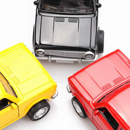 Boxed Alloy Toy Car Model - Classic Lada Car Kia Day Design
