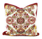 Tache Elegant Burgundy Ornate Paisley Woven Tapestry Throw Pillow Cover (18194) - 1 Piece - Pillow Cover