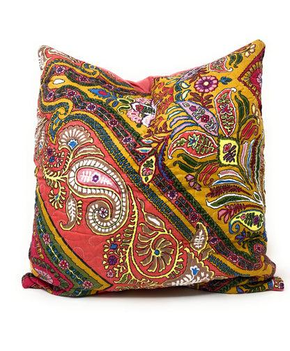 Tache Intricate Floral Paisley Chevron Hanging Gardens Cushion Cover 2-Pieces (HS3148) - - Euro Sham / Cushion Cover