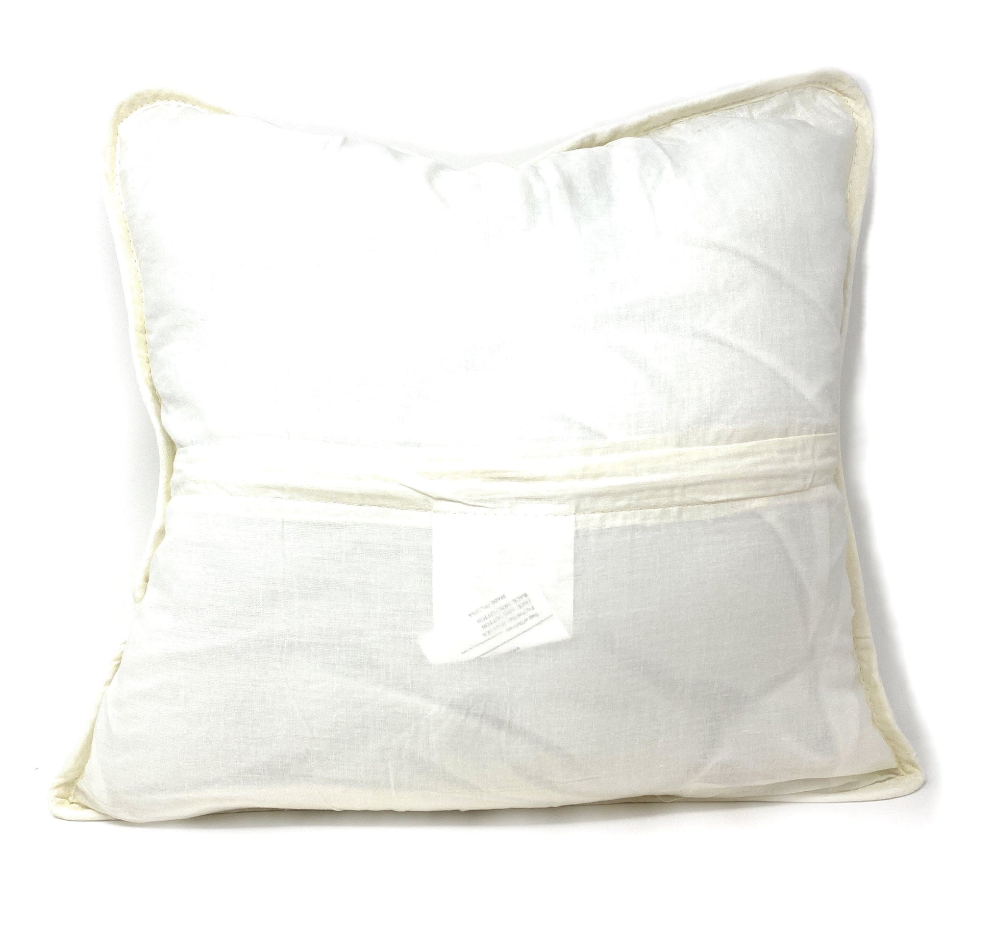 Tache Cotton Ivory White Paisley Damask Matelassé Powder Snow Cushion Covers / Euro Sham (JHW-643) - - Euro Sham / Cushion Cover